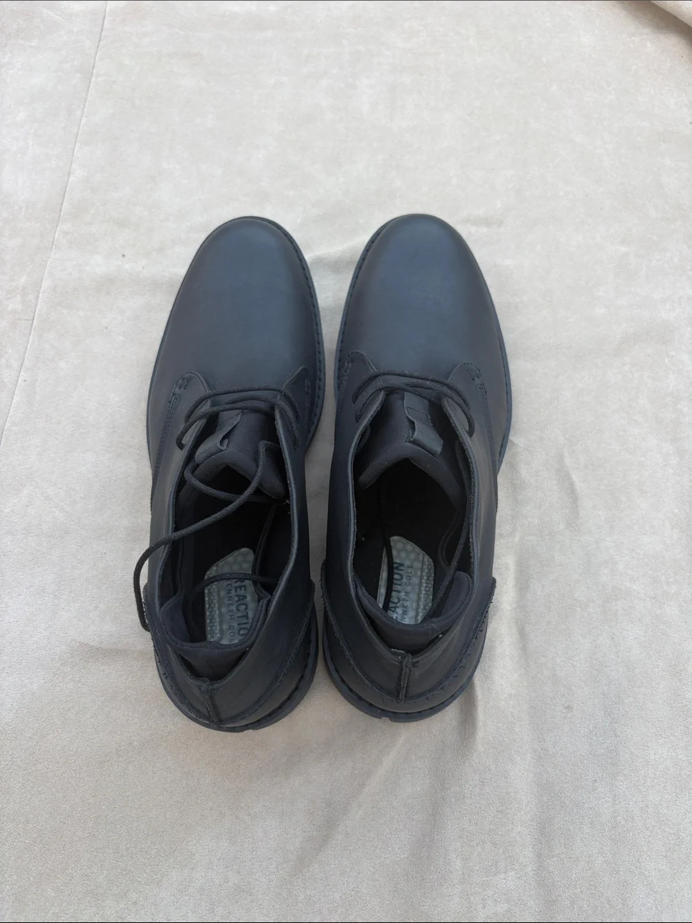 NEW 🥾Reaction by Kenneth Cole Men's Black Lace-Up Casual Chukka Boots - Sz 12